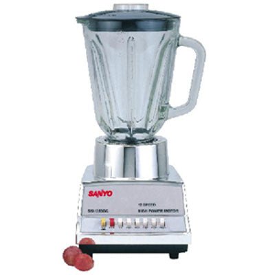 220 Volt Sanyo Metallic Finish 8 - Speed Blender with Mill - 220v volt electronics