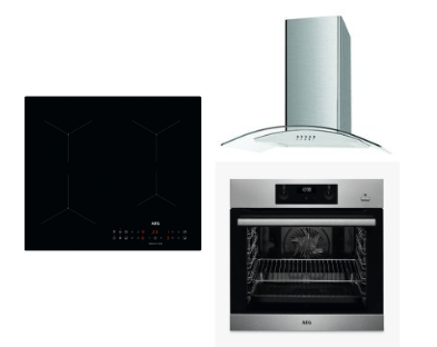 AEG 220 volt electric cooktop, built in oven, and Culina 220 volt range hood - 220 - Electronics
