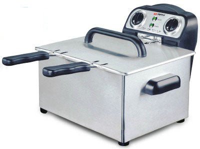 Alpina SF4008 Twin Steel Bowl 220/240 Volts Deep Fryer - 220v volt electronics
