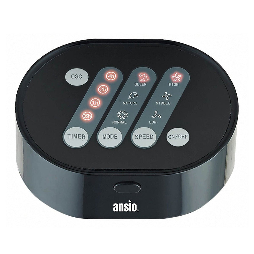 Ansio 30" Black Oscillating Tower Fan with Remote Control 220 - 240 Volts - 220 - Electronics