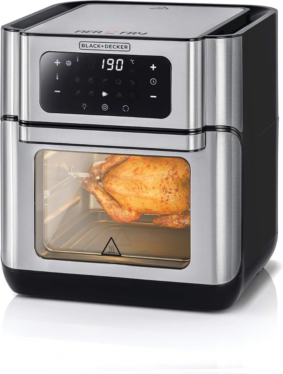 Black & Decker 220 volt air fryer oven 12 liter Digital Air Fryer 1500 watts AOF100220v - 220 - Electronics