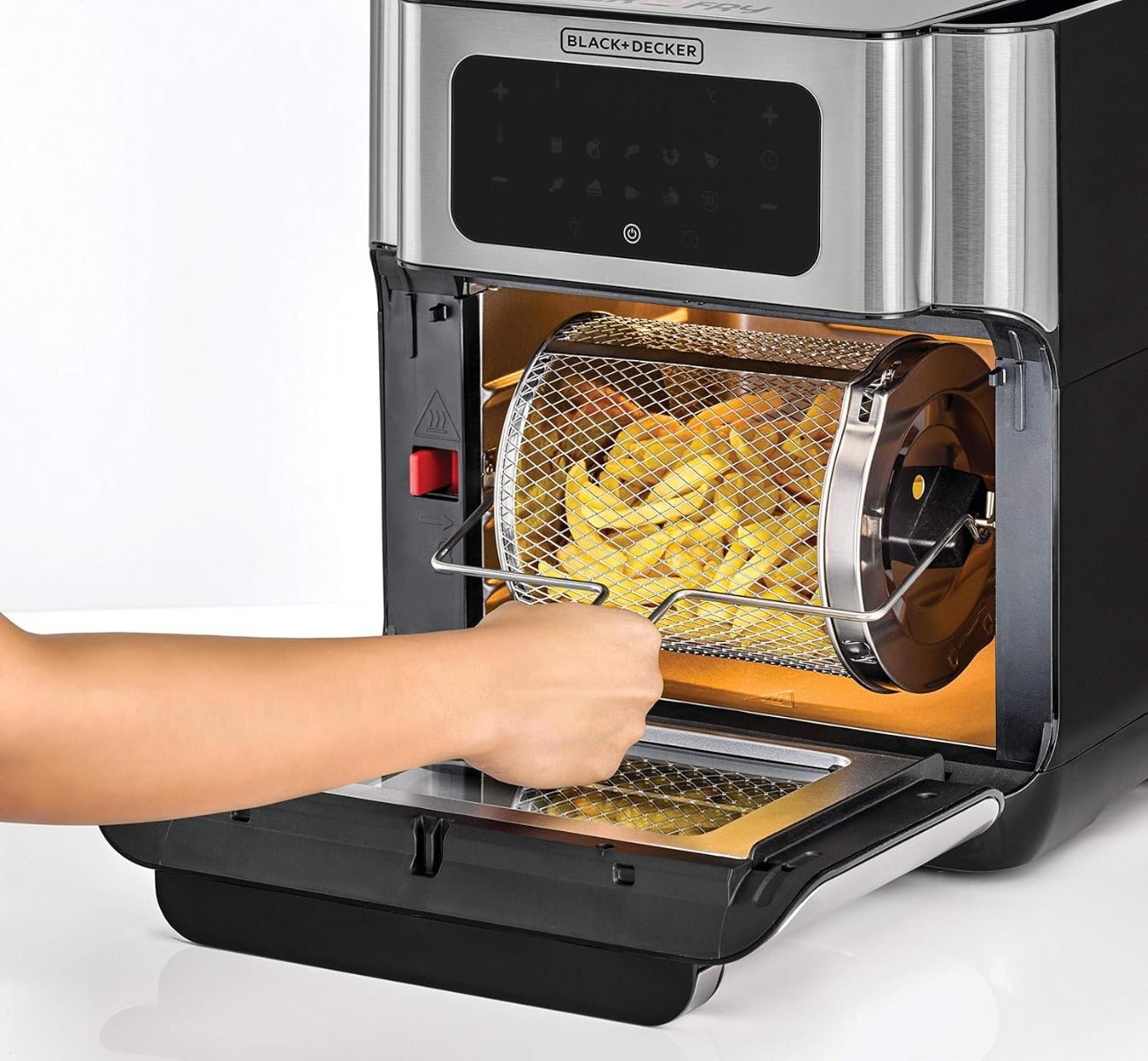 Black & Decker 220 volt air fryer oven 12 liter Digital Air Fryer 1500 watts AOF100220v - 220 - Electronics