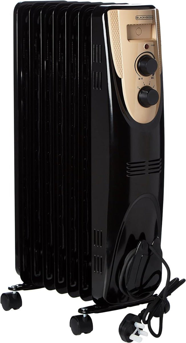 Black & Decker 7 Fin Radiator Heater 1500 watts ORO70D - B5 Oil Radiator Heater 7 Fin 220v 240 volts 50 hz - 220 - Electronics