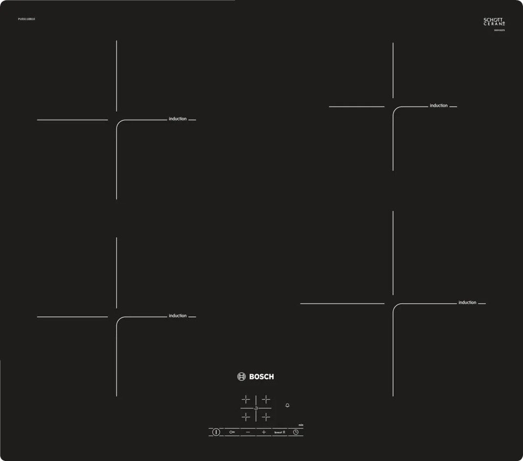 Bosch 220 volt Induction Cooktop PUE611BEF1B 24" Electric Cooktop 220v 240 volt 50hz 60hz - 220 - Electronics