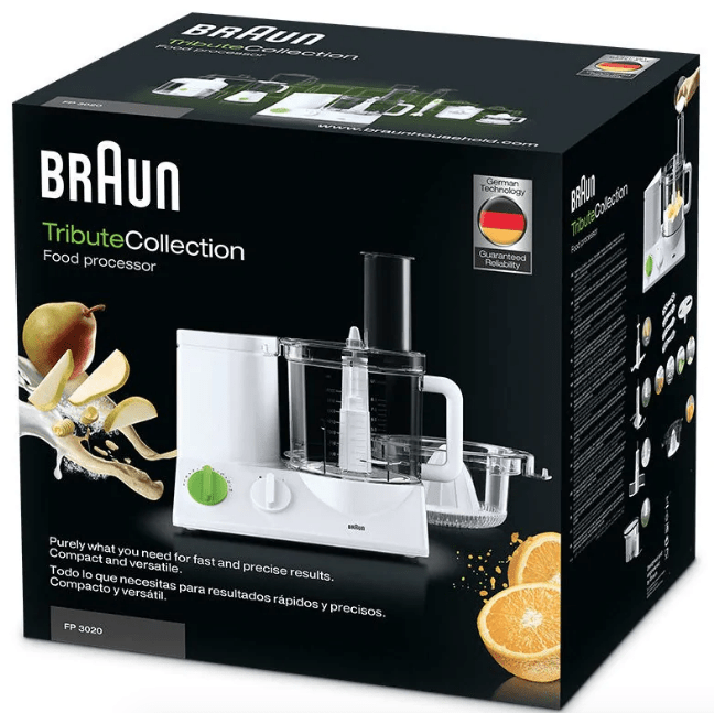 Braun FP3020 220 volt Food Processor Tribute Collection 220v 240 volts 50 hz - 220 - Electronics