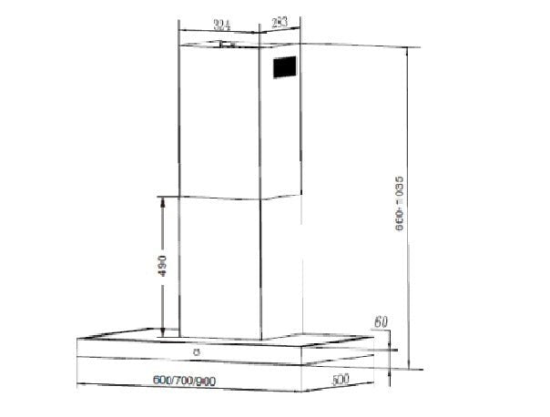 Culina 30 inch 220 volt range hood 70 cm extractor fan kitchen cooker hood CATICONBOX701 30 inch 220 volts 220v Recirculation or Ducted - 220 - Electronics