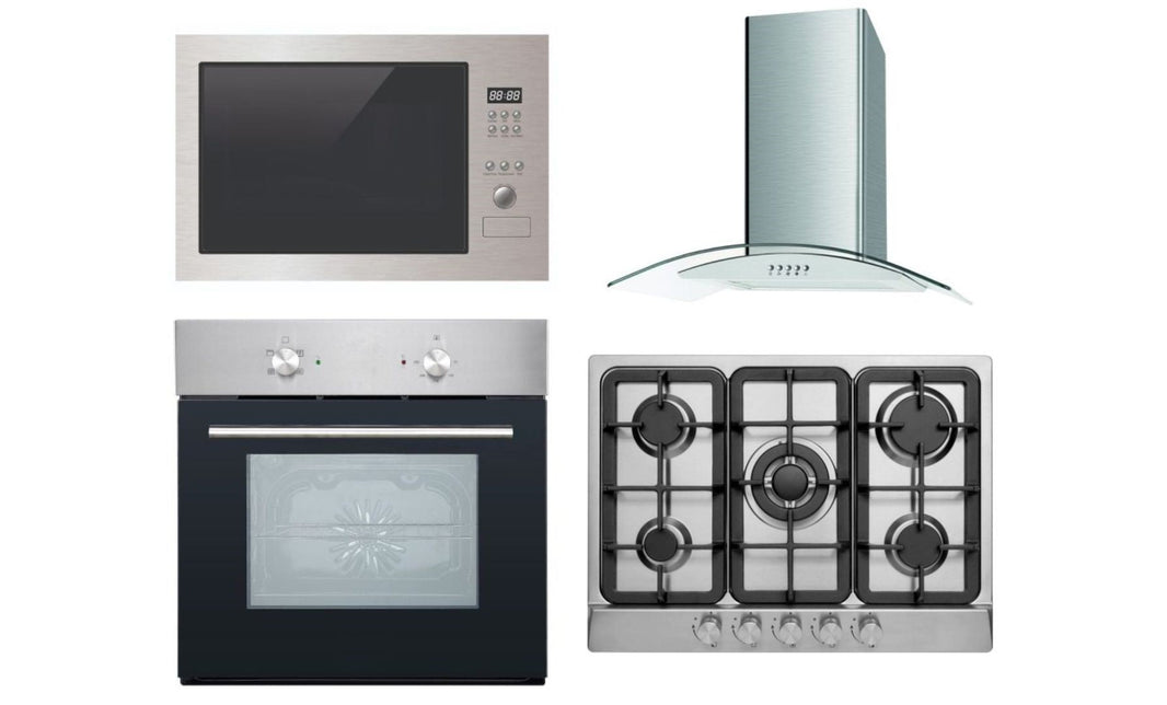 CulinaEurope Package 220 votls gas cooktop, built in oven, built in microwave combination and hood fan 220v 240 volts - 220 - Electronics