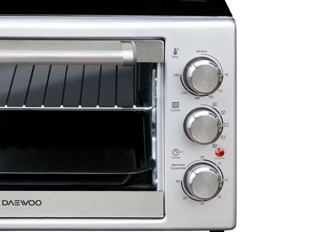 Daewoo 220 volt toaster oven DMO30Q/220v 30 liter Silver / Black 220v 240 volts 50 hz - 220 - Electronics