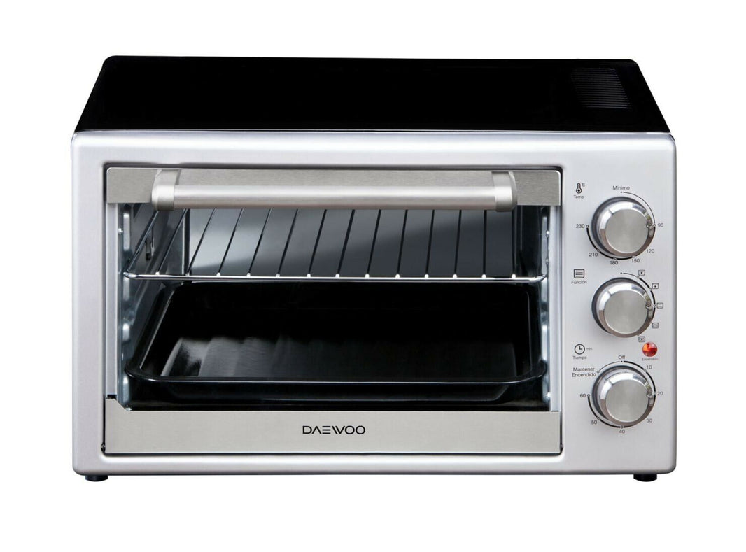 Daewoo 220 volt toaster oven DMO30Q/220v 30 liter Silver / Black 220v 240 volts 50 hz - 220 - Electronics