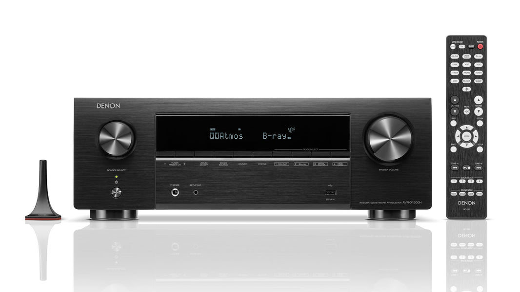 Denon AVR - X1800H 220 volt AV Receiver Amplifier 7.2 Channel 8k Bluetooth HEOS 220v 240 volt 50hz 60 hz - 220 - Electronics