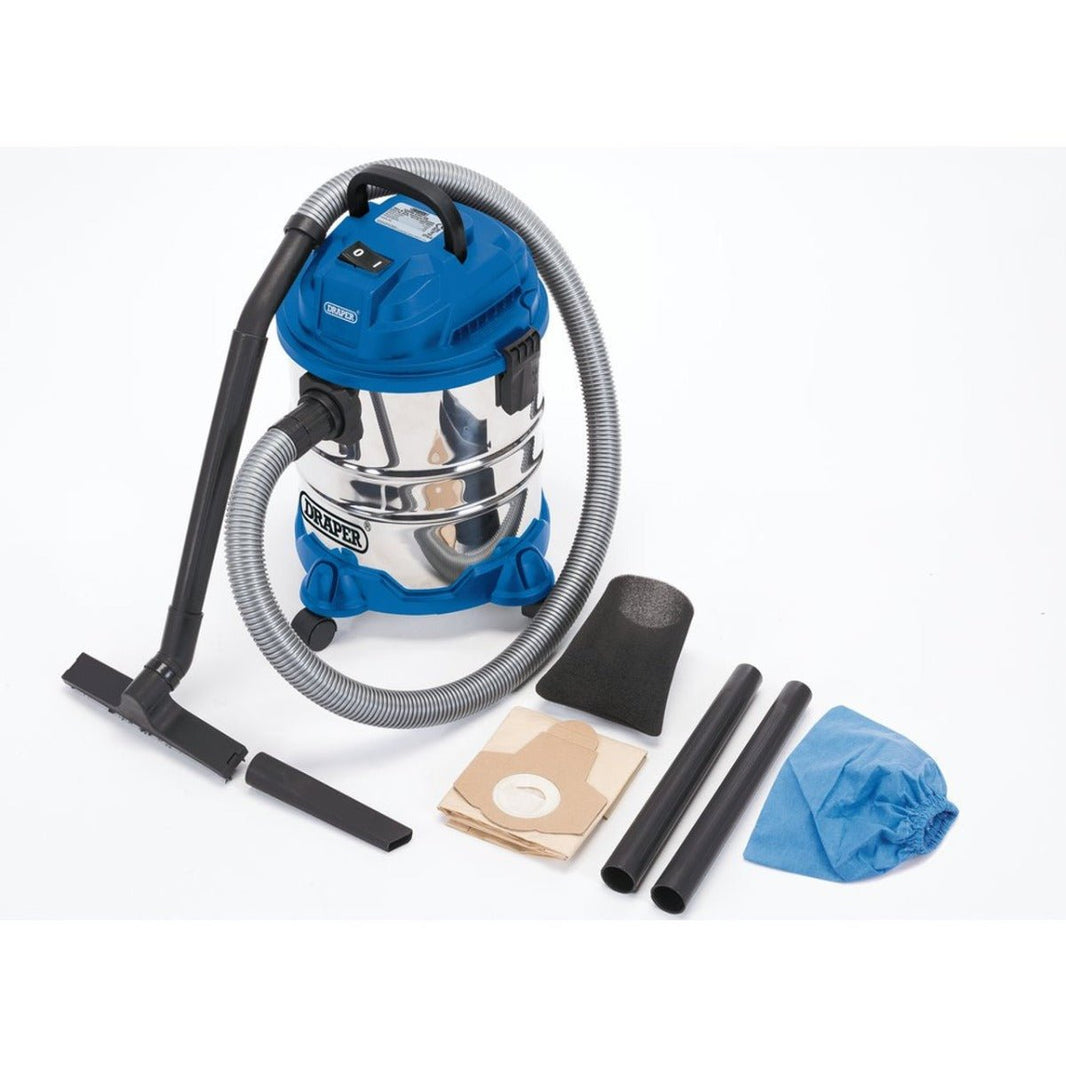 Dynastar Draper20515 Professional 220 volt 20 Liter wet dry shop vac drum vacuum 220v 240 volts 50 hz - 220 - Electronics