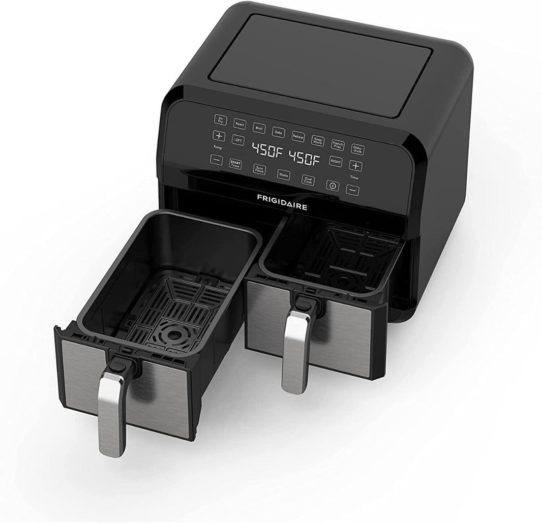 Frigidaire 8 Liter Dual Basket Electric Air Fryer 2460 Watts FD2480 220 Volt - 220 - Electronics