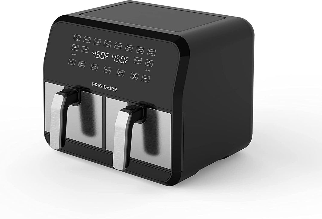Frigidaire 8 Liter Dual Basket Electric Air Fryer 2460 Watts FD2480 220 Volt - 220 - Electronics