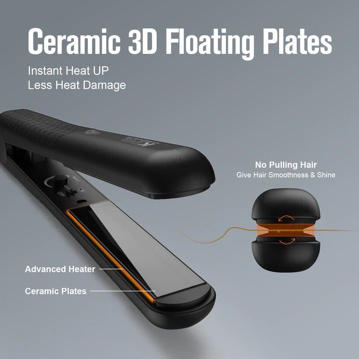 Kipozi professional 220 volts 1 inch hair Straightener flat iron 220v 240 volts 50hz 60 hz 110/220 volts for world wide use - 220 - Electronics