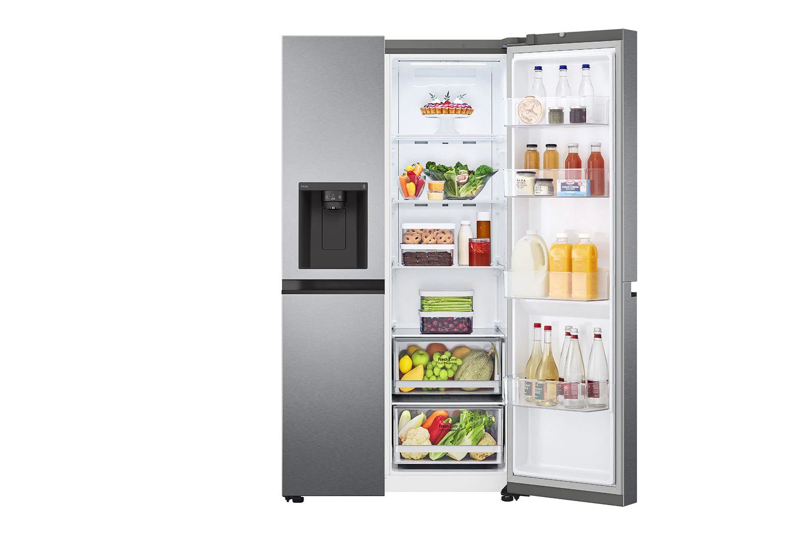 LG 220 volt refrigerator XL Size side by side stainless steel with ice and water dispenser 220v 240 volts GS - LV50D - SS220v - 220 - Electronics