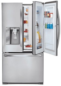 LG GR - J338LSJM 220/240 Volt Stainless Steel French Door Refrigerator - 220 - Electronics