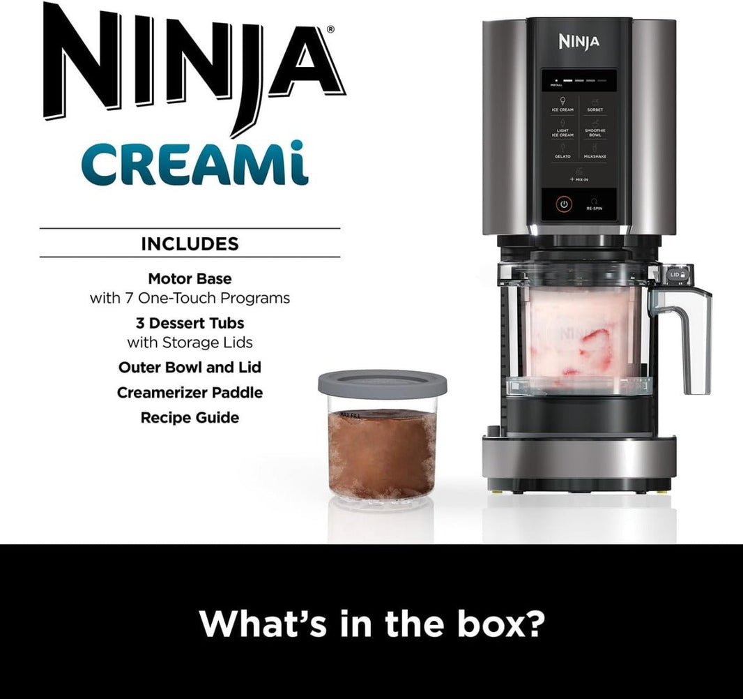 Ninja CREAMi 220 volt Ice cream maker NC300/220v icecream maker gelato sorbet smoothie mulkshake maker 220v 240 volt 50 hz - 220 - Electronics