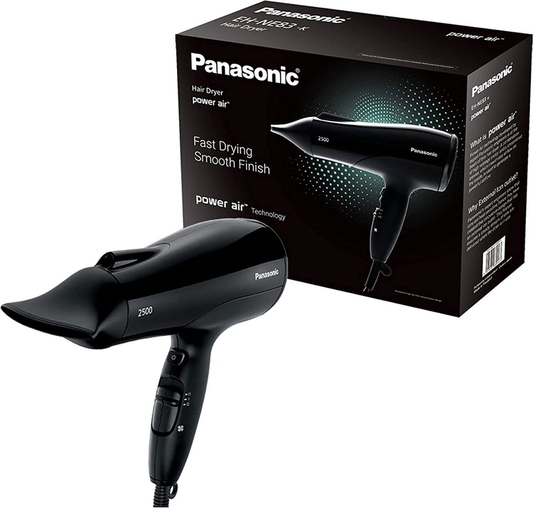 Panasonic EH - NE83 Ionic Hair Dryer 220 v 240 volt 50 hz Black 2500 watts - 220 - Electronics