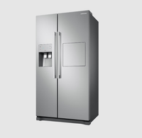 Samsung 220 volt side by side refrigerator RS50N3912SA with ice water dispenser and home bar door 220v 240 volts - 220 - Electronics