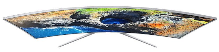 Samsung 65" UA - 65MU7500 4K Multisystem Curved Smart TV 110 - 240 Volts - 220 - Electronics