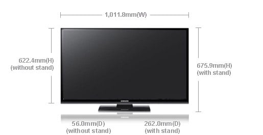 Samsung PS - 43E450 43" Multi - System Plasma TV 110 220 240 volts pal ntsc - 220 - Electronics