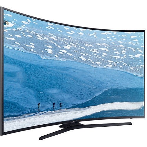 Samsung UA - 65KU7350 65" Multisystem 4K Curved Smart TV - 110/240 Volts - 220 - Electronics
