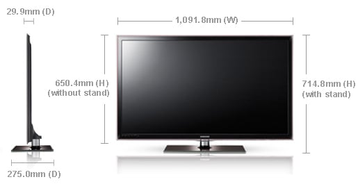 Samsung UA46D5500 Multi - System 46" LED Smart TV 110 220 240 volts pal ntsc - 220 - Electronics