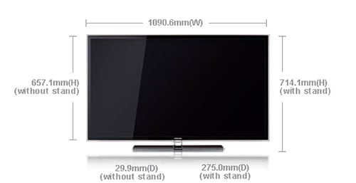 Samsung UA46D6000 46" Multi - System 3D LED TV 110 220 240 volts pal ntsc - 220 - Electronics