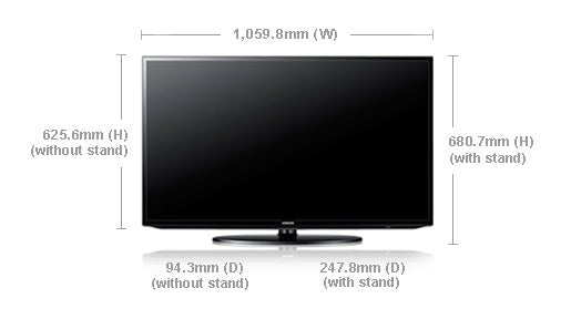 Samsung UA46EH5306 46" Multi - System Smart Internet LED TV 110 220 240 volts pal ntsc - 220 - Electronics
