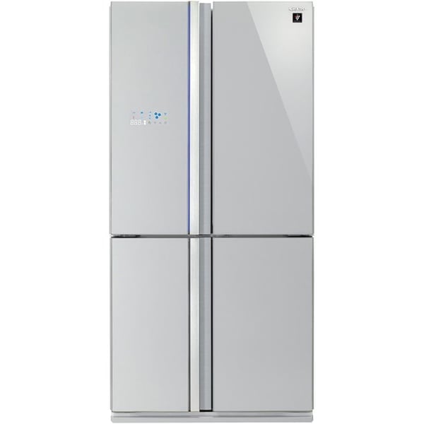 Sharp french door 220 volts refrigerator 4 door stainless SJFS85VSL Four door French Door refrigerator stainless finish 220v 240 volt - 220 - Electronics