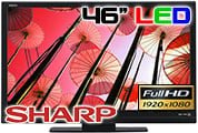 Sharp LC - 46LE450M 46" Multi - System Full HD Ultra Slim LED TV 110 220 240 volts pal ntsc - 220 - Electronics