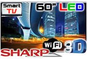 Sharp LC - 60LE751RU 60" Full HD Multisystem SMART LED TV 110 220 240 volts pal ntsc - 220 - Electronics