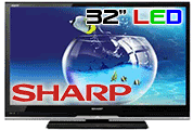 Sharp LC - 32LE340M 32" Multi - System LED TV 110 220 240 volts pal ntsc - 220v volt electronics