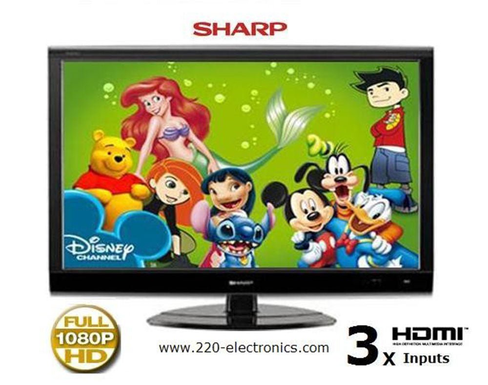 Sharp LC46A66M 46" Multi - System LCD TV 110 220 240 volts pal ntsc - 220 - Electronics