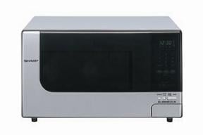 Sharp R - 397S 220 Volt Stainless Steel Family Size Microwave Oven - 220v volt electronics