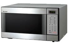 Sharp R - 398 220 - 240 Volt Stainless Steel Microwave Oven (discontinued) - 220v volt electronics