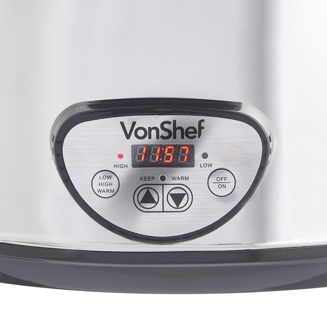 Vonshef 13030 Automatic Electric Digital 6.5L Slow Cooker for 220 volts - 220 - Electronics