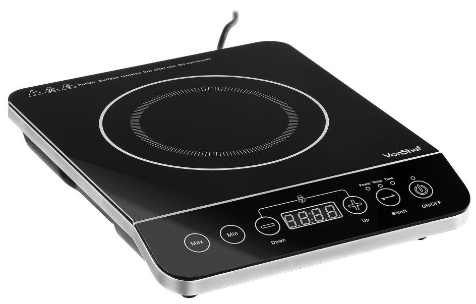 Vonshef 220 Volt Electric Induction Hotplate 2000W with Digtal LED Display 220v 240 Volt 13198/2000157 - 220 - Electronics