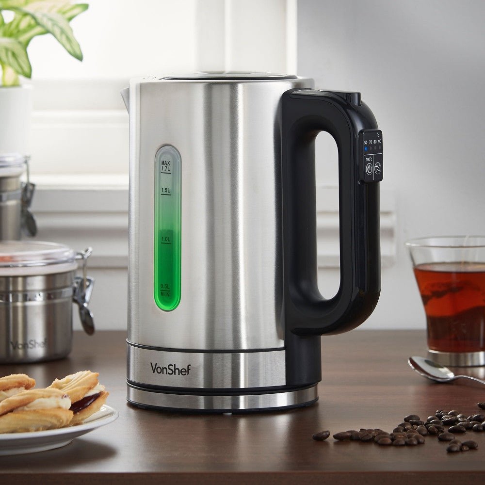 Vonshef 220 Volts 1.7 Liter Variable Temperature Kettle 13348 220v 240 volts - 220 - Electronics