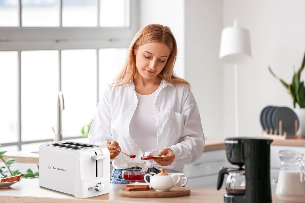 Westinghouse 220 volts toaster 2 slice white color 220v 240 volts - 220 - Electronics