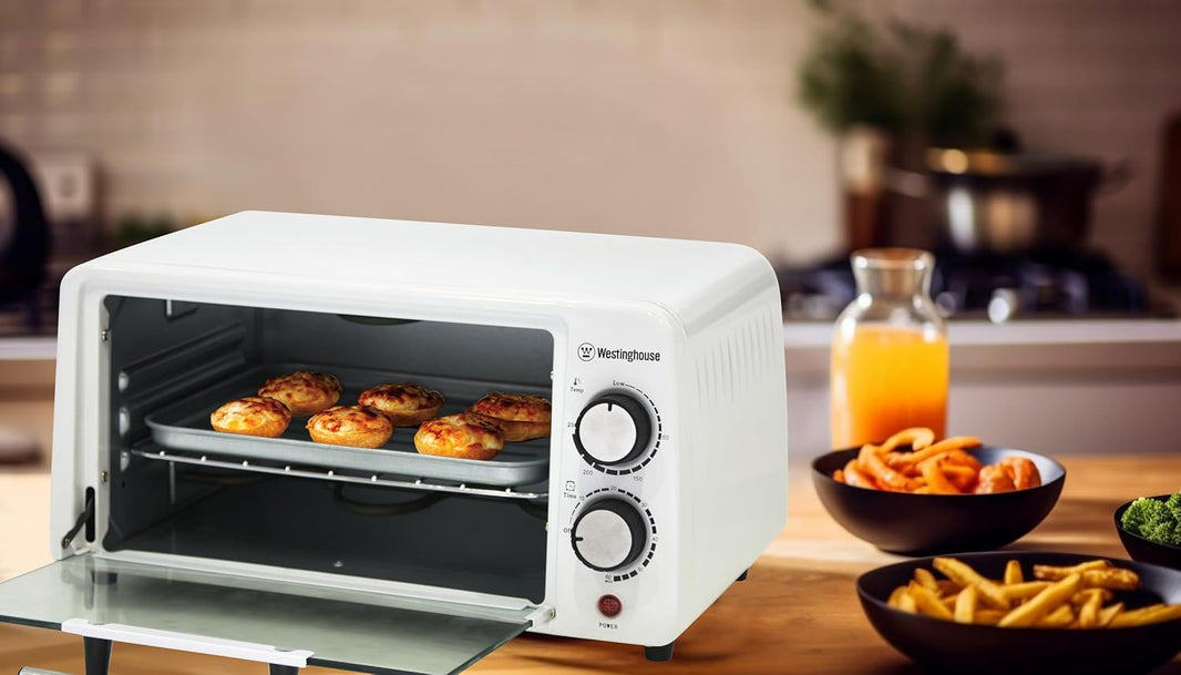 Westinghouse 220 volts toaster oven 4 slice size white color 220v 240 volts mini oven - 220 - Electronics