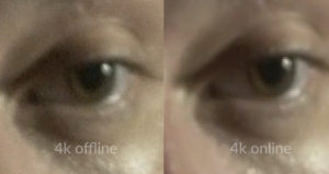 A comparison between 4K Offline and 4K Streaming.