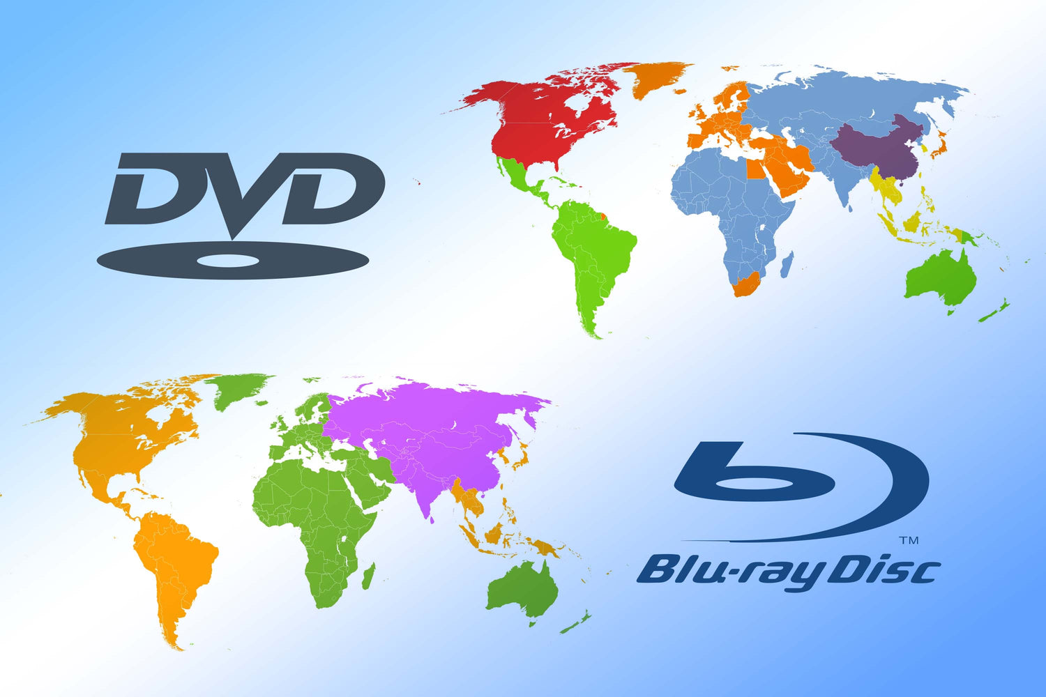 Blu-ray / DVD Region Guide - 220-Electronics