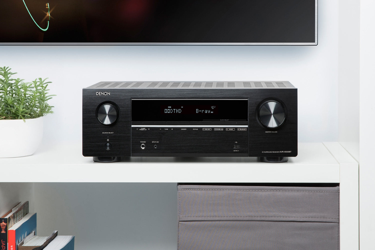 Denon AVR-X550 Region Free 4K UHD 5.2 Channel A/V Receiver - 220-Electronics