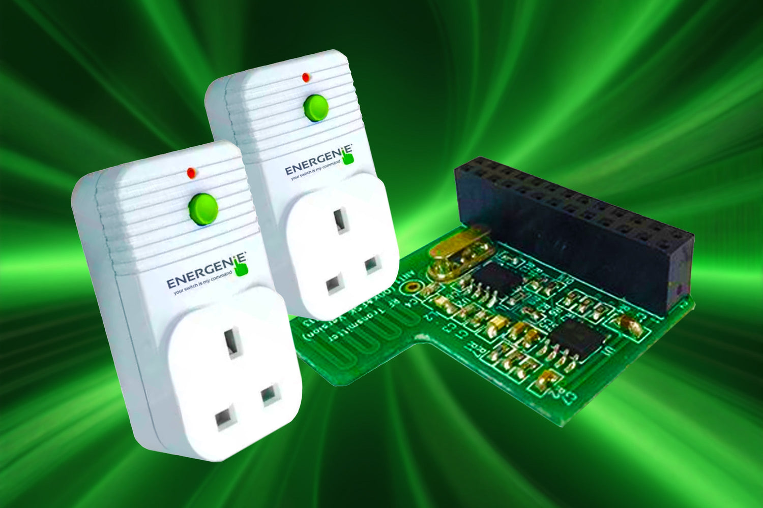 Energenie Pi-mote Remote Control Outlet Starter Kit - 220-Electronics