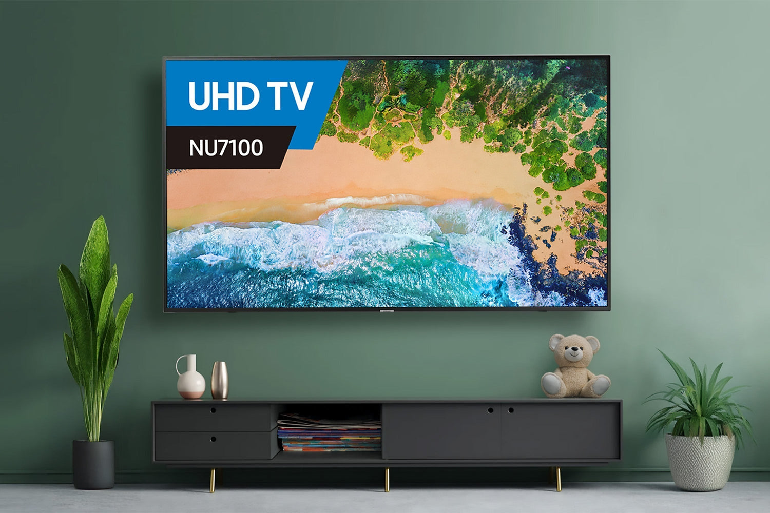 Multisystem Samsung 75" UA-75NU7100 4K Smart TV - 220-Electronics