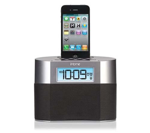 110 - 220 Volt iHome iP23 Docking Station for your iPhone or iPod with Alarm Clock - 220v volt electronics