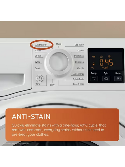 Hotpoint by GE 220v washer 50 hz model NSWE7469W220 7 KG 220 volt washing machine