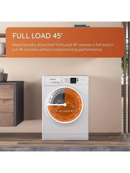 Hotpoint by GE 220v washer 50 hz model NSWE7469W220 7 KG 220 volt washing machine