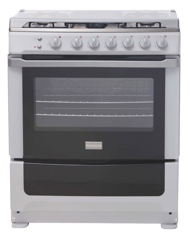 220 Volt Frigidaire by Electrolux FNGR76GNCWD White 30" 6 - Burner Gas Range - 220 - Electronics